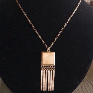 Druzy Gold Tone Necklace